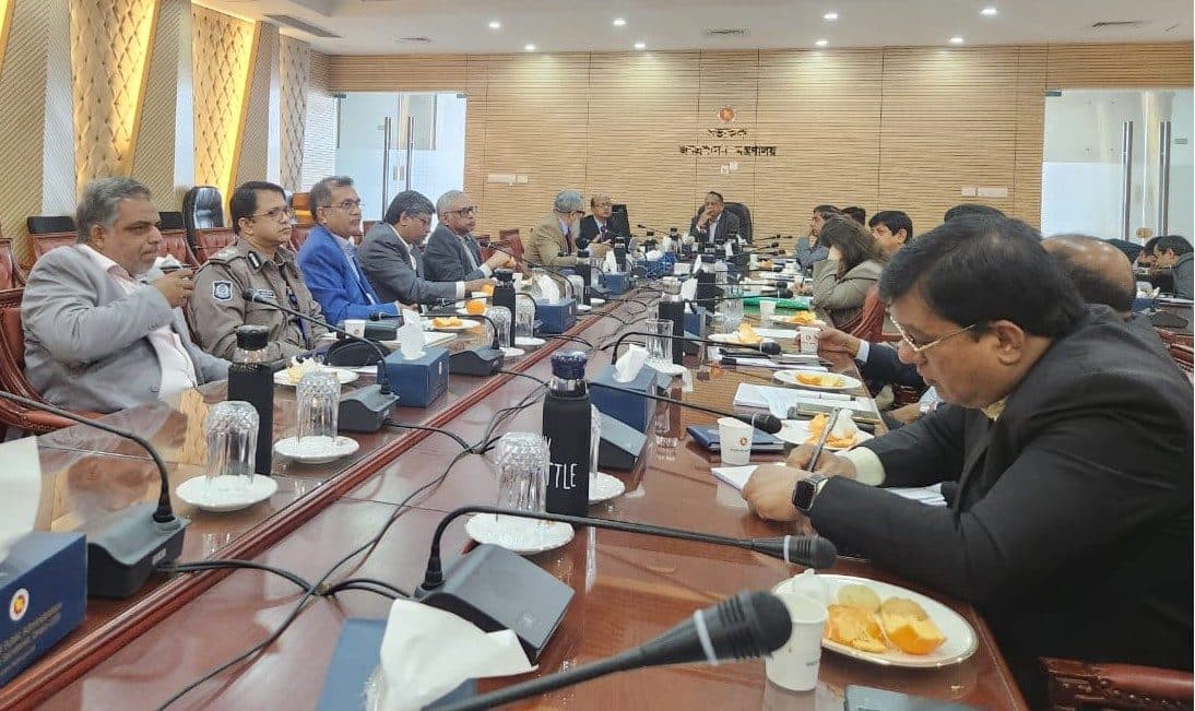 Road safety progress meeting at the Ministry of Public Administration